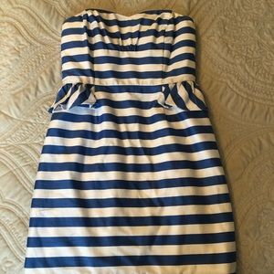 Lilly Pulitzer Striped Strapless Dress